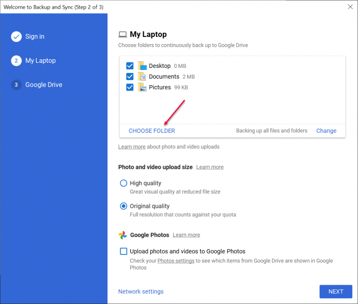 Setting up Google Drive Backup & Sync Technology Support Services